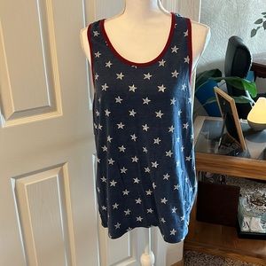 On the Byas patriotic tank top